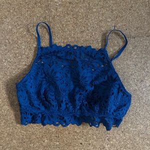 Blue bralette